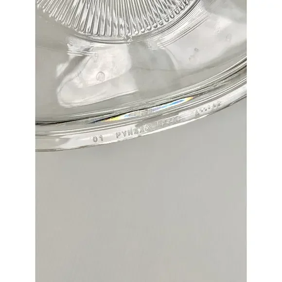 PYREX F12-C A Clear Oval Glass Lid Only Corning Ware 9x7 Inch No Chips Or Cracks - Picture 4 of 5